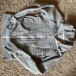 Lulu zip down sweatshirt.